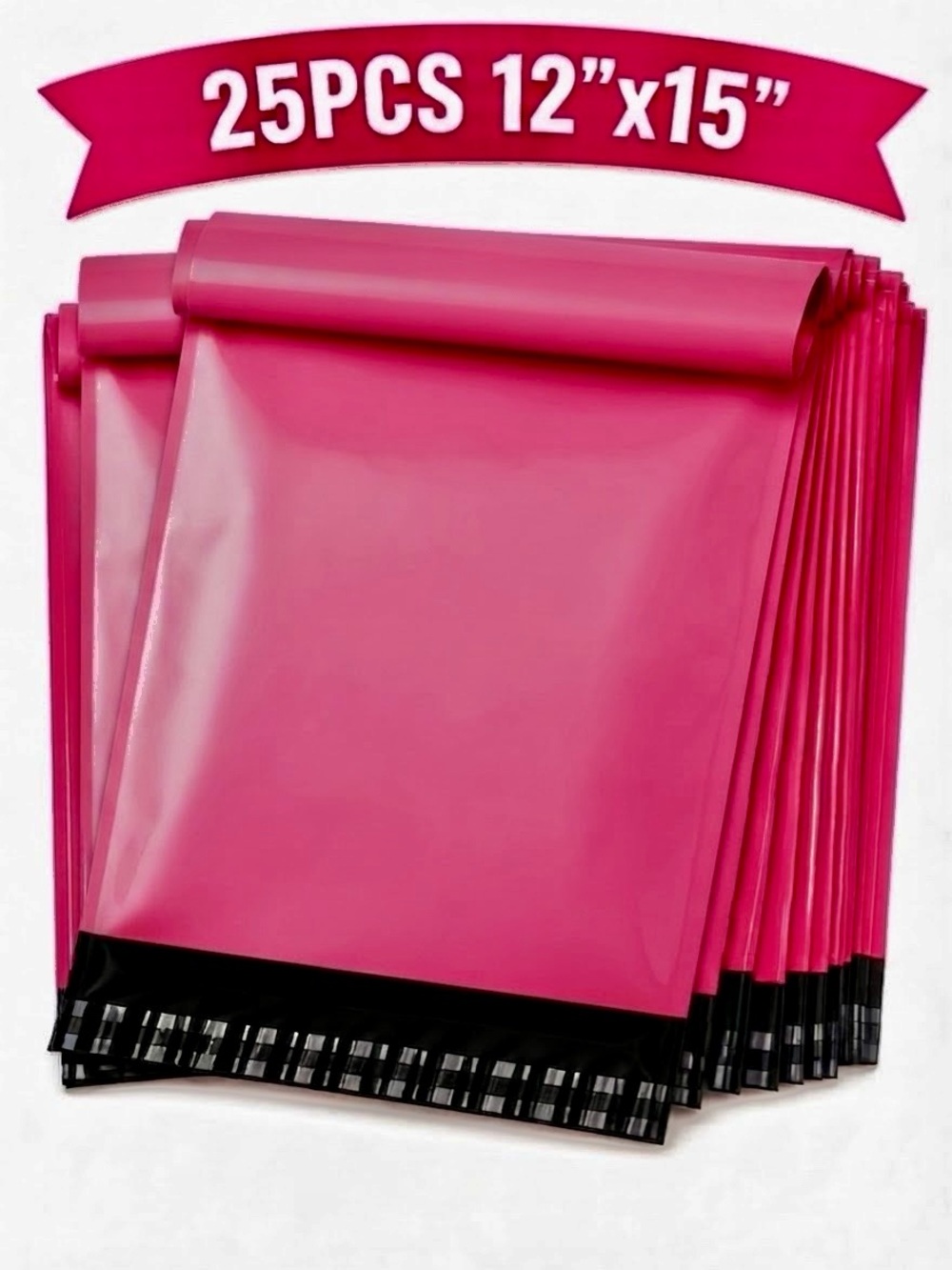 575pc Bundle: 25 Large Poly Mailers, 50 Cards & 500 Stickers - Picture 2 of 5